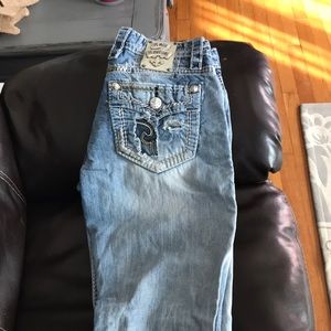 Mens rock revival jeans